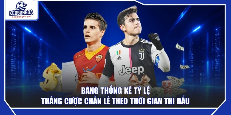 Bảng thống kê tỷ lệ thắng cược chẵn lẻ theo thời gian thi đấu