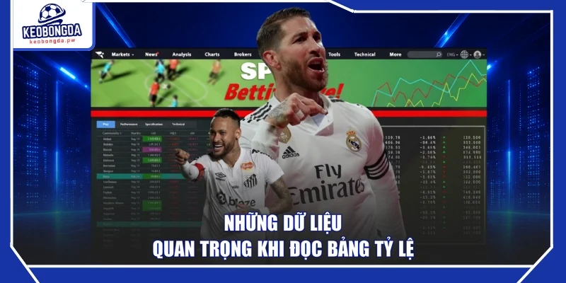 Những dữ liệu quan trọng khi đọc bảng tỷ lệ
