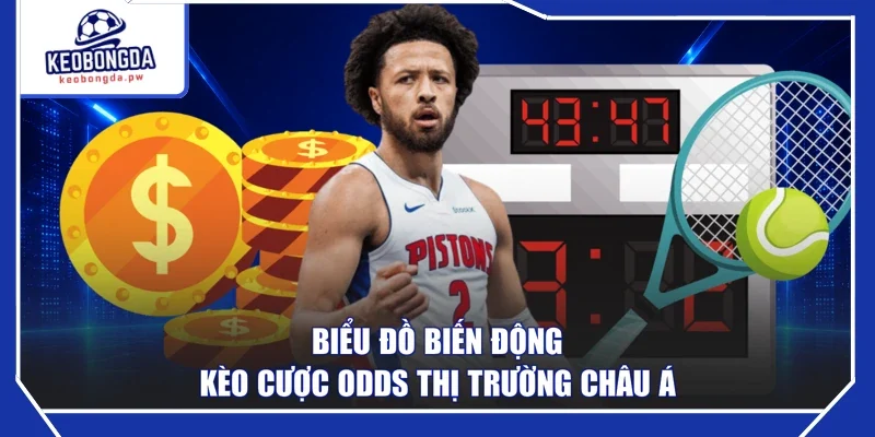 Biểu đồ biến động kèo cược odds thị trường châu Á