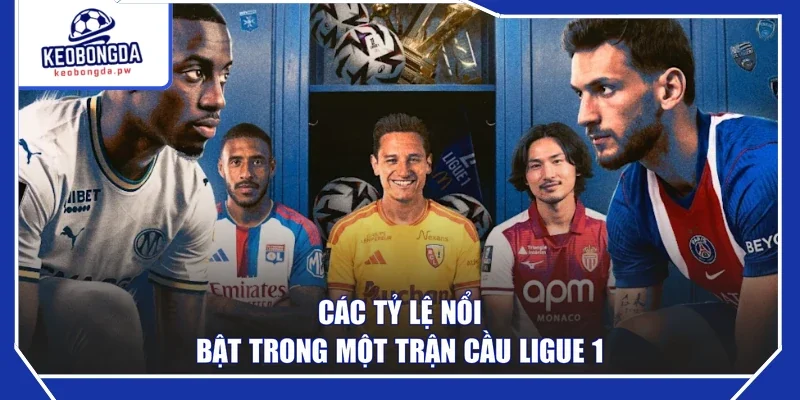 Các tỷ lệ nổi bật trong một trận cầu Ligue 1